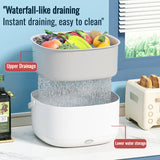 Largecapacity dishwashing basket for fruits and vegetables