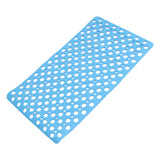 Blue Shower Mats Anti Slip Bathtub Mats TPE Material   Suction Cups Design for Hotel Toilet for  Kitchen for Bathroom