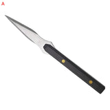 1PCS Stainless Steel Ebony Chinese Puer Tea Needle Cutter Damascus Pattern Tea Knife Prying Tea Tool For Home Tearoom Store