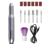USB Electric Nail File Nail Sander Professional Nails Manicure Machine Manicure Pedicure Kit for Salon and Home Nail Art Tools