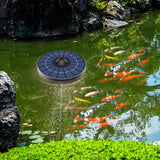 Premium Solar Oxygen Pump - Efficient Aerator for Fish Tank, Fountain, and Pond with Air Hose & Bubble Stone