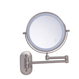 1pc Double-Sided Wall Mounted Makeup Mirror with LED Light and Magnifying Lens - Perfect for Bathroom and Vanity Use Christmas Decor Thanksgiving Gift 2023