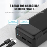 WST bank 30000mah high capacity cheap type c portable charger power ban