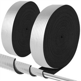 2Inch Wide X 32.8 Ft Outdoor Foam and Foil Pipe Wrap Insulation Tape Self Adhesive (2 Roll)