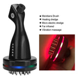 Electric Far Infrared Meridian Massage Brush Vibration Heating Scraping hine Acupressure Microcurrent Body Massager 100-240V