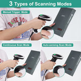 JRHC Handheld 2D Barcode USB QR Scanner Wired Automatic 1D 2D&PDF417 Data Matrix Bar Code Reader Plug and Play