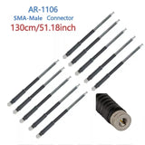 10PCS AR1106 Telescc 136-174mHz High Gain VHnti-Collision Extendable Antenna for WouXun Kenwood BAOFENG Radio