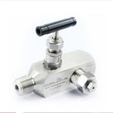 stainless steel multi port with vent plug instrumentation manifolds 1/2'' 1/4'' OD NPT gauge vaes