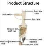 Vegetable Planter New Product Automatic Multi-function Small Precision Seeder on-demand Radish Cabbage Rapeseed Lettuce