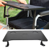 Tray Table Portable Cup Holders Wheelchair Desk Lap Board Universal Fit 2cm Diameter Vertical Tubes for Eating