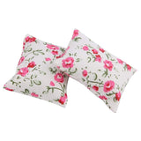 Couch Flower Pattern Fabric Sofa 1:12 Living Room Furniture Dollhouse Decoration Accessories Toy