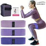 3pc/set Workout Resistance Bands For Legs And Glutes Muscle Training, Home Yoga Pilates Accessories