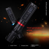 Professional Wireless hine Kit Digital LED Display With 2000 mAh Power Supply For Body Art Tattoo Artists Set