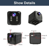 WD19 1080P 160° Wide Angle Camera with Night Vision Motion Detection Video Recorder for Home Security Mini Wifi Cameras