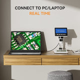 Coin 4.3" LCD Digital Microscope 1000x IPS Screen 8 LED Lights PC View Windows Compatible With 32GB SD Card