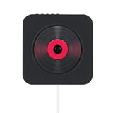 CD Bluetooth Speaker Stereo Wall-Mounted Record Player with Remote Control FM Radio Built-in HiFi Speakers USB MP3