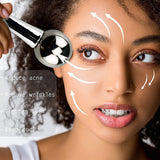 Cold 32mm Stainless Steel Ice Globe Reduce Swelg Wrinkles Massage Portable Eye Roller Stick Facial Massager