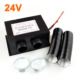12V/24V 3 Port Windshield Defroster Car Van Heater Fan for Truck Buses Campers Cara Tool
