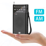 Mini Pocket FM/AM Radio Portable Digital Radio For Elderly Sports Outdoor Music PlayerWith 3.5mm Earphone Jack