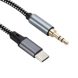 USB Type C To 3.5mm Aux Adapter Type-c 3.5 Jack Audio Earphone Cable Converter for Huawei P20 Samsung Galaxy S24 S23 Ultra