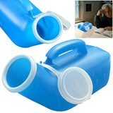 1200ml Male Urinal Spill Proof Pee Container Plastic Mens Bedpan Bottle with Lid for Car Elderly and Incontinence