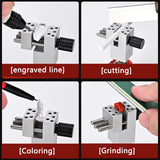 MS083 Model Making Clamping Tool High Precision Aluminum Alloy 360 Degree Split Metal Vise