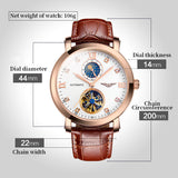 GUANQIN Top Brand Luxury Mechanical watch for men 100M Waterproof Sapphire mirror Leather Men watches Tourbillon Automatic Watch