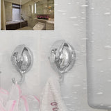 4PCS Strong Self Adhesive Door Wall Hangers Hooks Suction Heavy Load Rack Cup Sucker For Kitchen Bathroom