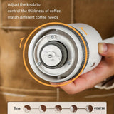 1pc, Electric Coffee Grinder, Adjustable Coffee Bean Grinder, Spice Grinder, One Touch Coffee Mill  Portable Ceramic