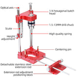 Woodworking Drill Accurate Positioner Portable Jig Tool Hand Carpenter Locator Rust-Proof Hole Drilg