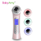 Facial Cleaner Device Photon rejuvenation whitening Beauty tool ion nutrition conducting Ultrasonic Massager