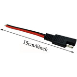 10PCS 15CM 2 Pin Quick Connector Disconnect Plug 14AWG SAE Extension Cable Wire Harness for Motorcycle Generator Solar Panel