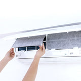 10Pcs Conditioning Filters Wind Outlet Cover Self-Adhesion Cuttable Air Conditioner Purifying Filter Net 40X35cm