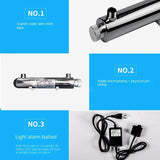 110V/220V Stainless Steel UV Water Sterilizer Ultraviolet Tube Lamp Direct Drink Disinfection Filter Aquarium Fish Tank Purifier