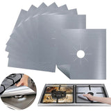 15 Piece Gas Stove Protectors Cooker Cover Liner Clean Mat Pad Gas Stove Stovetop Protector Black
