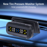 Car TPMS Digital LCD Display Tire Pressure Monitoring System Solar/USB Powered Auto Security Alarm Systems Cartronics Universal
