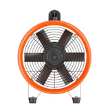 220V 370W Portable Axial w Blower Mobile Ventilation Strong Duct Exhaust Marine Fan