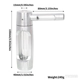 Portable Herb Pipes Smoking Grass Hookah Set Aluminium Alloy 155mm Dry Burning Tobacco Pipe for Accessories