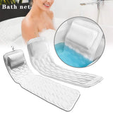 Cushion Extra-Large Full Body Bath Tub Pillow Non-Slip Spa Bathtub Mat Mattress Pad Super Thick Breathable 3D Mesh Layers