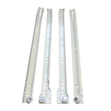 drawer slide rail One set Steel Bottom Side Mount Wheel Slide Track Set