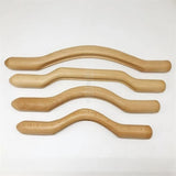 1 Set 4 Pcs Guasha Scraping Stick for Back Shoulder Neck Waist Leg Massage Tools Made From Natural Wood Fast Large Area Gua Sha