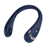 Portable Mini Hanging Neck Digital Display Power Bladeless Neckband Air Cooler USB Rechargeable Electric Fan For Running