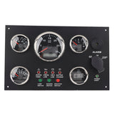 12V/24V Cluster Water Temperature Voltage Display with Ignition Keys Pressure Oil Level Gauge