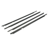 4PCS Black Car Side Window Weatherstrips for Toyota Land Cruiser/Prado 120 Series & Lexus GX470 (2003-2009)