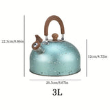 1pc Whistle Tea Kettle For Stove Top, 2L/3L Stainless Steel Large Capacity For Boiling Water And Making Coffee, Suitable
