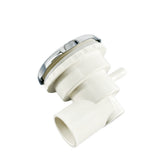 Φ90mm Cover Single Way 32mm Water-in ABS Chromed Cap PVC Base Massage Bathtub Bubble Hot Tub Water Jet Nozzle