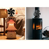 1pc Wood Stove Fan, 6 Blades Wood Stove Fan Heat Powered, Fireplace Fan , Wood Stove Accessories, Non Electric Fan For Wood/Gas/Log Burner StoveEco-Friendly Heat Distribution Thermoelectric Fan Fall Winter Essential