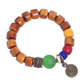 Retro Ethnic Style Smoked Beef Bone Bracelet