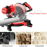 Multifunctional Electric Aluminum Sawing hine 45 Degree Cutting Miter Saw Household Woodworking Power Tool 220V 1800W