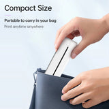 A4 Thermal Paper Printing for Travel - Mobile Photo Wireless BT Printer, Supports 210/112mm(4''), 80mm(3''), 57mm (2'')